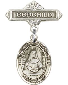 St Edburga of Winchester Baby Badge - 9324/0736