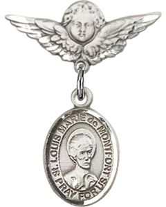 St Louis Marie de Montfort Baby Badge - 9330/0735