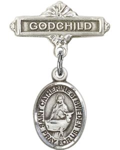 St Catherine of Sweden Baby Badge - 9336/0736