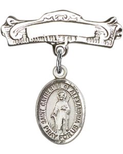 St Catherine of Alexandria Baby Badge - 9343/0732