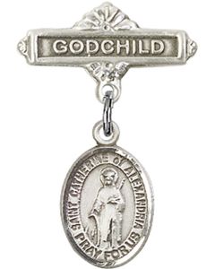 St Catherine of Alexandria Baby Badge - 9343/0736