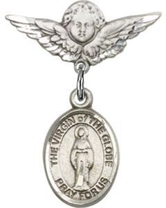Virgin of the Globe Baby Badge - 9345/0735