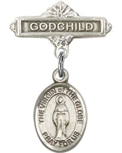 Virgin of the Globe Baby Badge - 9345/0736