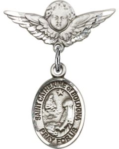 St Catherine of Bologna Baby Badge - 9354/0735