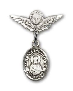 St John Chrysostom Baby Badge - 9357/0735