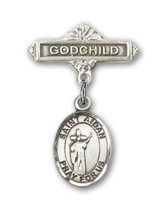 St Aidan of Lindesfarne Baby Badge - 9381/0736