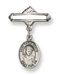 Saint Carlo Acutis 9460/0730 - 1/2 x 1/4 Baby Badge
