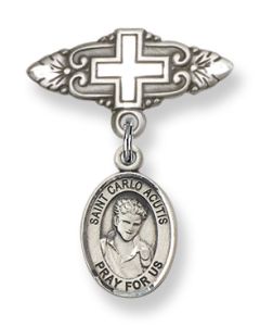 Saint Carlo Acutis 9460/0731 - 1/2 x 1/4 Baby Badge