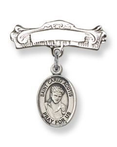 Saint Carlo Acutis 9460/0732 - 1/2 x 1/4 Baby Badge