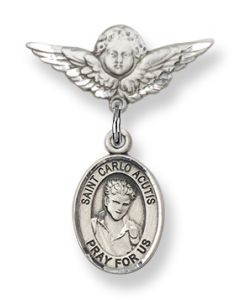 Saint Carlo Acutis 9460/0735 - 1/2 x 1/4 Baby Badge
