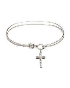 0672Y - Cross Bangle Available in 8 Styles