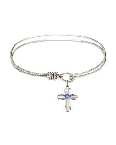 0675Y-STN - Cross Bangle Available in 8 Styles