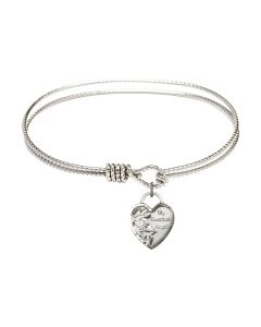 3402 - Guardian Angel Heart Bangle Available in 8 Styles