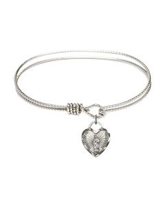3408 - Our Lady of Guadalupe Heart Bangle Available in 8 Styles