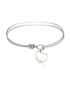 4207 - Heart / Cross Bangle Available in 8 Styles