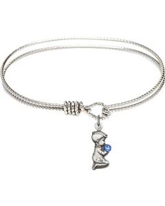 4263-STN - Praying Boy Bangle Available in 8 Styles