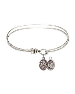 9151 - Saint Christopher/Football Bangle Available in 8 Styles
