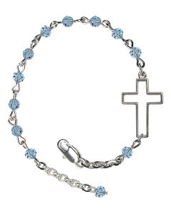Sideways Cross B6101 4mm Bracelet Available in 12 colors