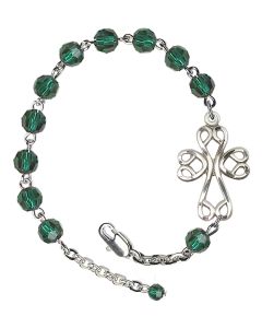 Scroll Cross B6107 6mm Bracelet Available in 12 colors
