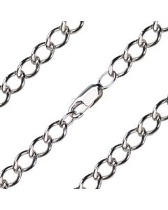 Heavy Open Curb Chain Precious Medal C15 - 5.25mm