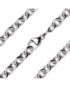 Heavy Open Cable Chain Rhodium/Hamilton Gold C28 - 5.45mm