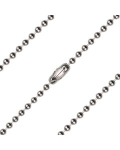 Light Bead Chain Light Rhodium/Gold Plate C46 - 2.40mm