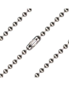 Heavy Bead Chain Light Rhodium/Gold Plate C48 - 3.15mm