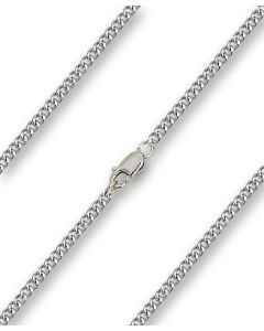 Heavy Curb Chain Light Rhodium/Gold Plate C52 - 2.90mm