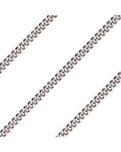 Heavy Curb Chain Light Rhodium/Gold Plate C54 - 2.90mm