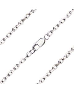 Cable Chain Light Rhodium/Gold Plate C81 - 2.75mm