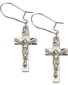 Crucifix E0001 - 7/8 x 3/8 Earring