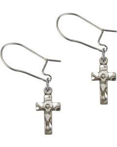 Crucifix E4134 - 1/2 x 1/4 Earring