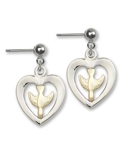 Holy Spirit E4246 - 5/8 x 1/2 Earring