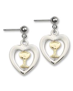 Heart / Chalice E4248 - 5/8 x 1/2 Earring