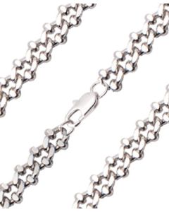 Heavy Crab Chain Rhodium/Hamilton Gold CRBH - 5mm