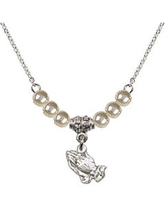 N02 / Faux Pearl Beads 1322 - Praying Hands