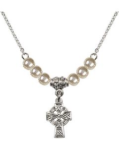N02 / Faux Pearl Beads 4133 - Celtic Cross