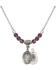 N20 Birthstone Necklace 0700 - Miraculous Available in 15 Colors