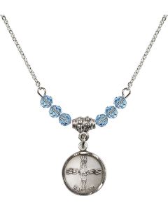 N20 Birthstone Necklace 0601BA - Baptism Available in 15 Colors