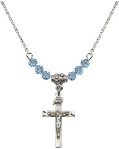 N20 Birthstone Necklace 5668 - Crucifix Available in 15 Colors