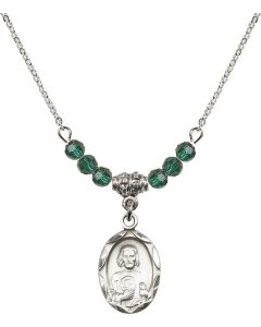 N20 Birthstone Necklace 0612J - St. Jude Available in 15 Colors