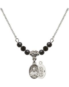 N20 Birthstone Necklace 0702S - Scapular Available in 15 Colors