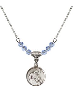 N20 Birthstone Necklace 0601A - St. Ann Available in 15 Colors