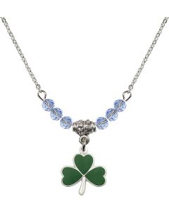 N20 Birthstone Necklace 5243 - Shamrock Available in 15 Colors
