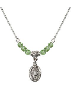 N20 Birthstone Necklace 0301C - St. Christopher Available in 15 Colors