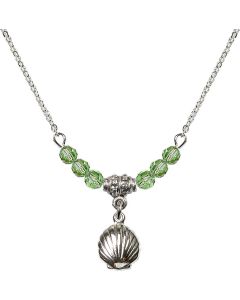 N20 Birthstone Necklace 1260 - Shell Available in 15 Colors