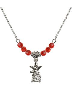 N20 Birthstone Necklace 4253 - Guardian Angel Available in 15 Colors