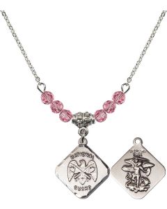 N20 Birthstone Necklace 1180--5 - Nat'l Guard Diamond Available in 15 Colors