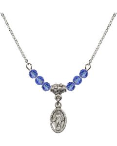 N20 Birthstone Necklace 4121S - Scapular Available in 15 Colors
