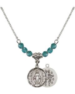 N20 Birthstone Necklace 0601M - Miraculous Available in 15 Colors